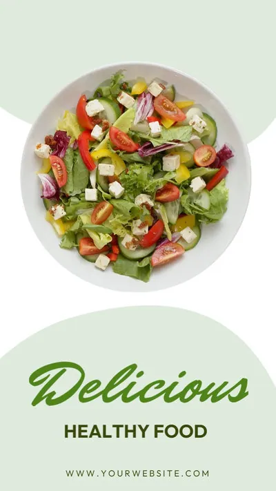 Healthy Food Menu Sale Instagram Reels